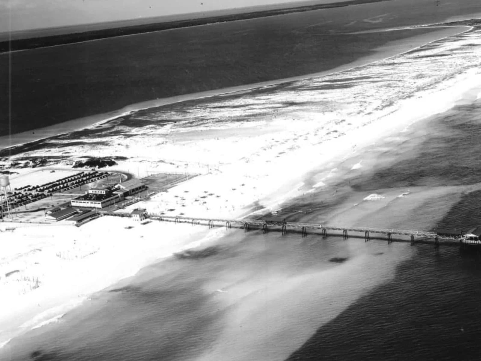 The Pensacola Beach pier in its early years
