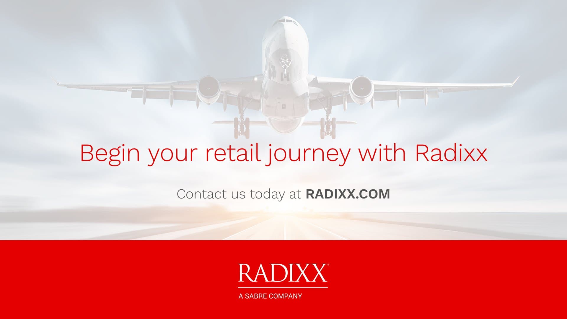 Radixx digital signage displayed on a screen at an event — slide 13 of 13